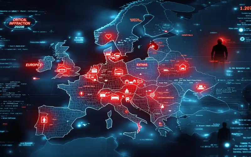 Illustration de l'article : Cyberattaques 2026 : menaces accrues sur données et infrastructures