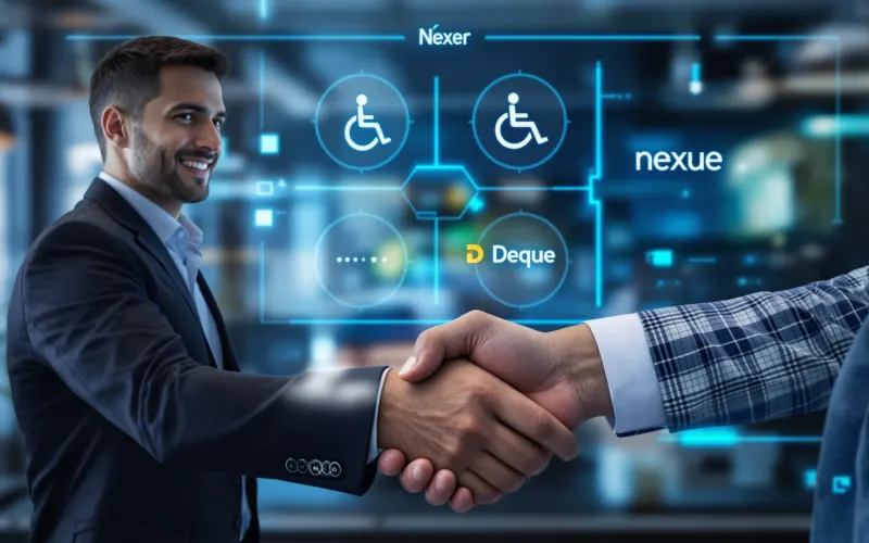 Illustration de l'article : Nexer et Deque : l’accessibilité numérique à l’échelle mondiale