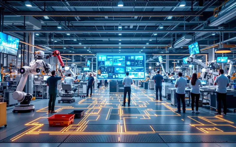 Illustration de l'article : Transformation digitale industrie France : enjeux et cas concrets